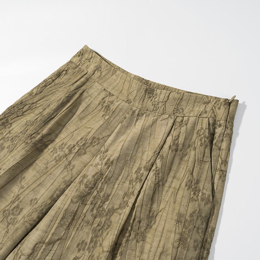 Europäisches & Amerikanisches Damen Jacquard Lockeres Hemd und Lässige Hose Zweiteiliges Set