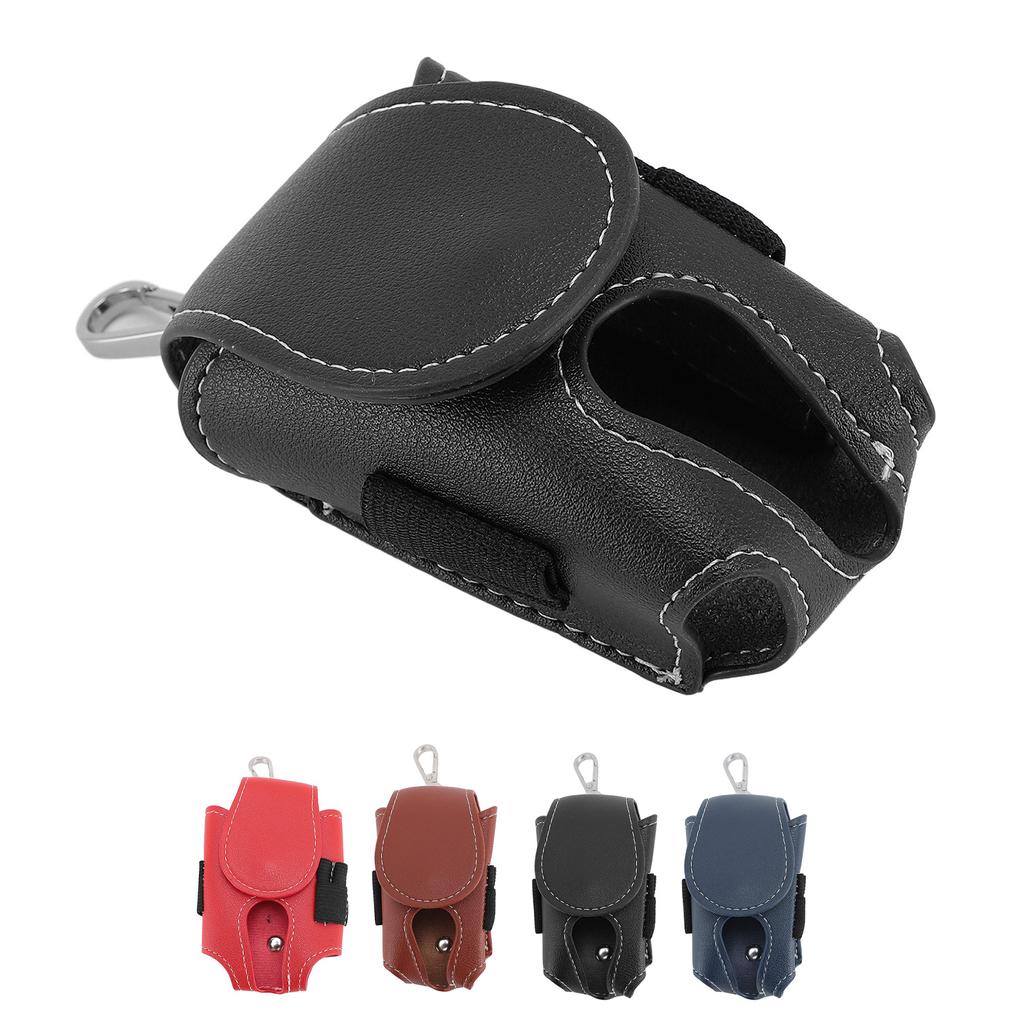 Club Ball Waist Bag PU Leather Water Resistant Portable Ample Space Stylish Club Ball Storage Pouch 