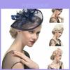 Bentiță Elegantă cu Pene pentru Femei Pălărie Aliceband Fascinator de Nuntă