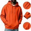 Men's Casual Color Hoodie with Drawstring