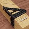 3D Multi Angle Measuring Ruler Sturdy Square Protractor for Craftsmen Inch