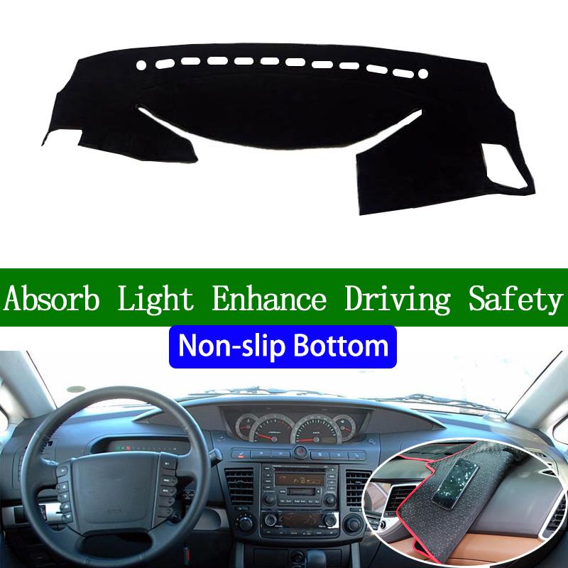 

For SsangYong Rodius 2013-2018 Non-slip Bottom Dashboard Cover Car Decals Car Stickers Interior Car Accessories Red Edge