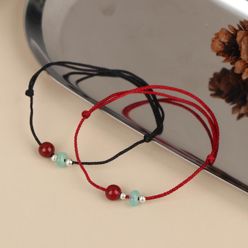 1/2 Stück Handgeflochtene Glücksbändchen Armbänder für Damen Glück Reichtum Armband Paar Freundschaft Schmuck Geschenke