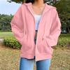Cardigan Coat Women's Hooded Loose Zipper Sweater Women's Elegant Knitted Jacket Coat Tops