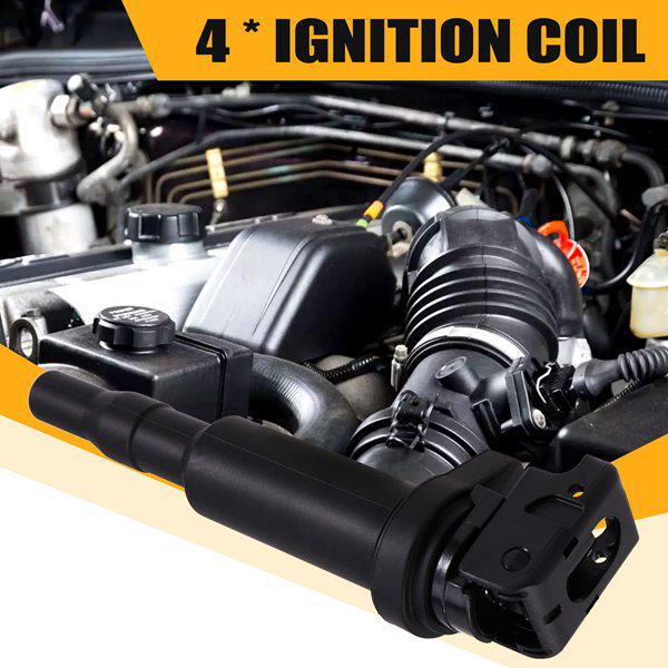 Ignition Coils 0221504467 & 0221504470 for BMW, MINI, & Peugeot - Set of 4
