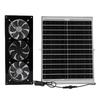 Solar Powered 3 Fan Kit 25W Solar Panel and High Speed Ventilation Fan for Greenhouse Chicken Coop Shed Pet House