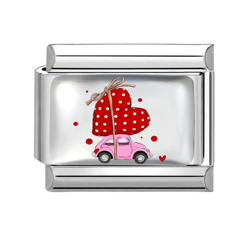 Wholesale Women's Creative Sunflower Mushroom Cat Butterfly Star Dog Charm Fit 9mm Stainless Steel Bracelet DIY Jewelry Gifts