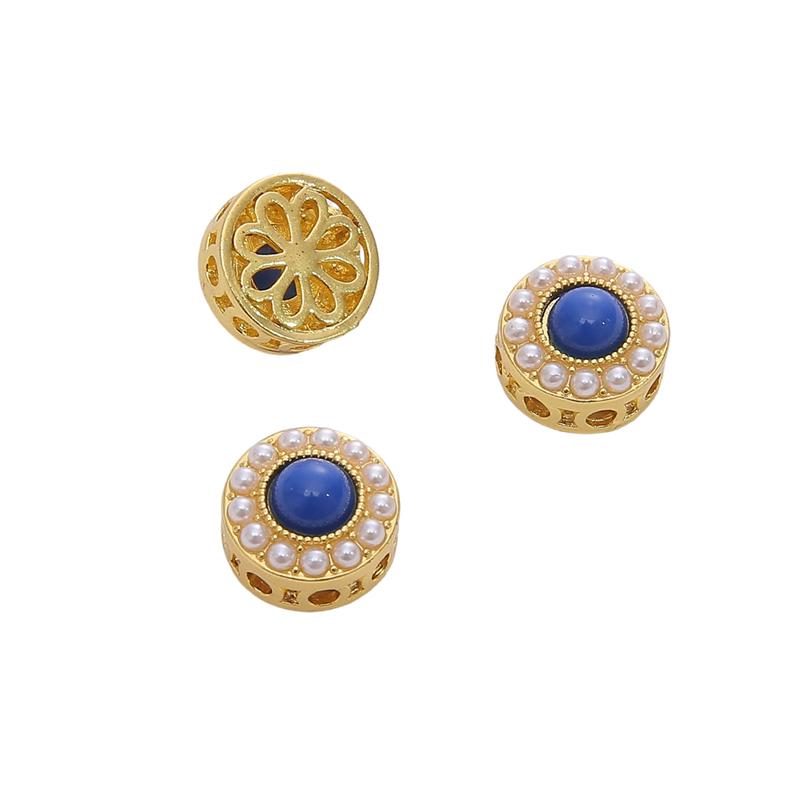 Copper Cloisonn Beads Charm Accessories For DIY Jewelry Making Bracelet Earring Necklace