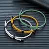 3MM Waterproof Surfering Rope Bracelets Men Adjustable Nautical Rope Bracelet Women Black Stainless Steel Sport Buckle