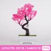 1PC Pink Desktop Artificial Bonsai DIY Home Garden Outdoor Floral Green Plant Flower Arrangement Gift Decoration