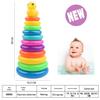 Rainbow Ring Toss Duck Stacking Game - Educational Toy for Kids 0-3