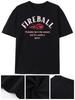 Men's Retro ''Fireball'' Graphic T-Shirt - 100% Cotton, Soft and Breathable with
