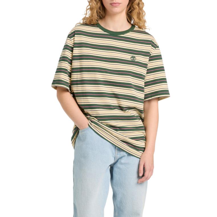 

Timberland Breathable Striped T-Shirt Unisex Tops TB0A5M7GABN1 M