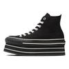 Converse All Star Stage Hi Comfortable Versatile Durable High-Top Canvas Shoes Women sneaker Black 31311660