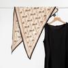 Fashion new autumn and winter silk wool triangle towel collection women's warm retro mulberry silk shawl decorative shawl