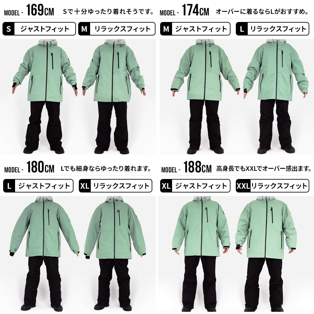 BLACKSNOW Snowboard Wear Set and BS25JFOT03M x BS25JFOB02M Men's (Top Bottoms)