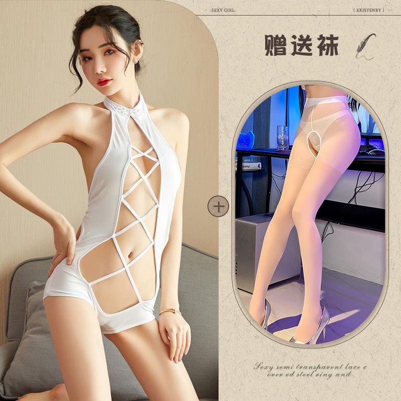 Nuovo intimo sexy pigiama sexy bidimensionale carino cavo schiena scoperta tentazione stile retrò uniforme 155