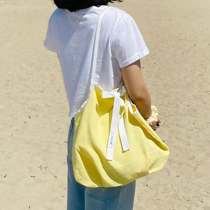Obnuit Linen Bloom Bag_Yellow