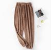 Women's Winter Coral Fleece Pajama Pants - Fleece-Lined, Thick, and Cozy Sleepwear
