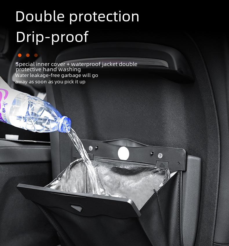 Hanging Foldable Car Trash Bag - Multifunctional Interior Accessory