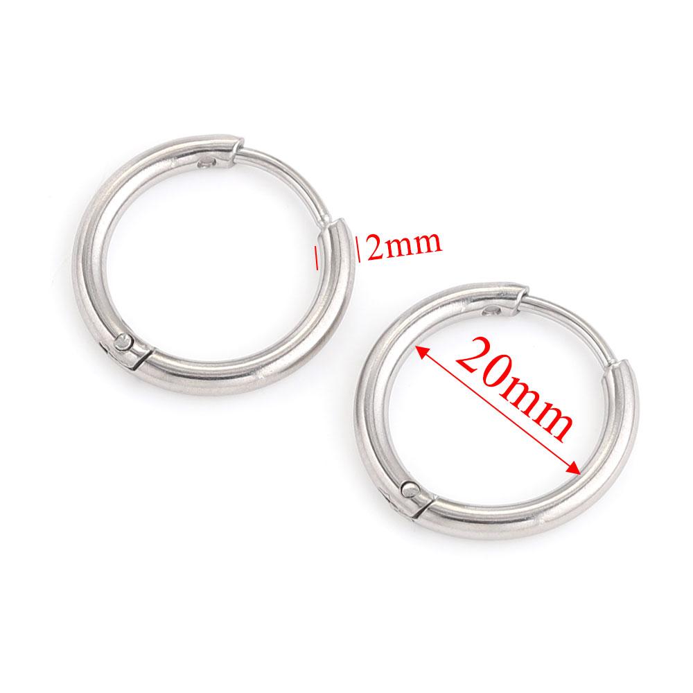6pcs Stainless Steel Earring Hoop Women Earrings Korean Earrings Hoop Earring for Women Female Earring Jewelry Gifts