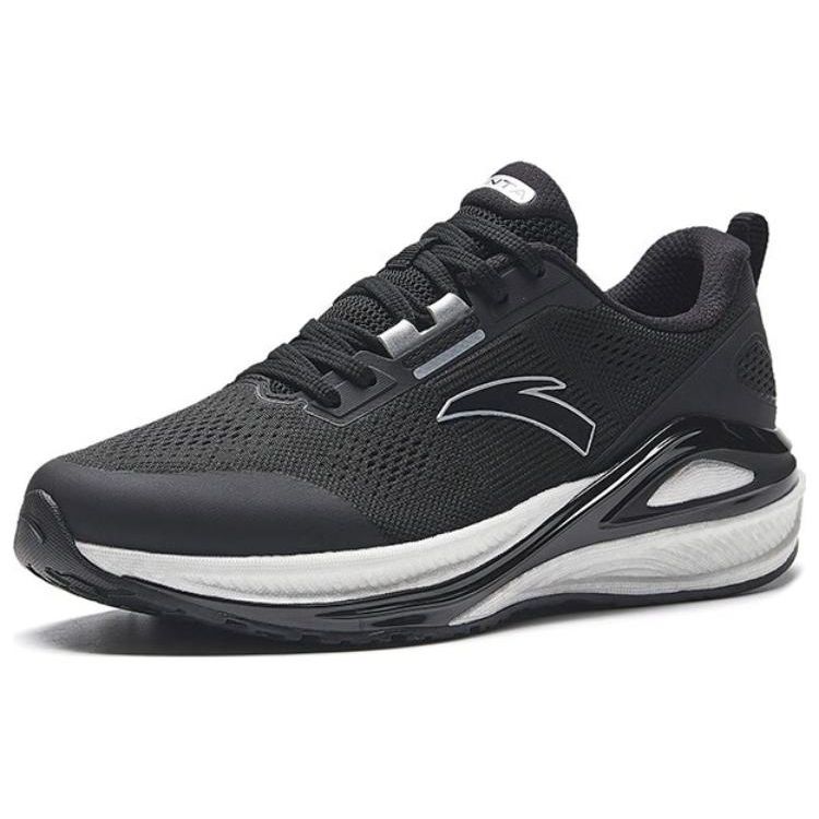 Anta C100 Anti-Slip Low-Top Running Shoes Women sneaker Black Silver 122335580-3