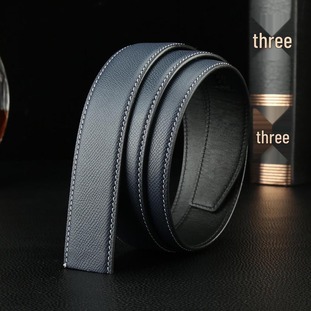 Cintura Automatica da Uomo Premium in Vera Pelle - Pelle di Mucca Pura, Senza Fibbia