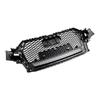 Gloss Black Front Bumper Radiator Vent Mesh Grille Grill Fit Q7 2016-2019