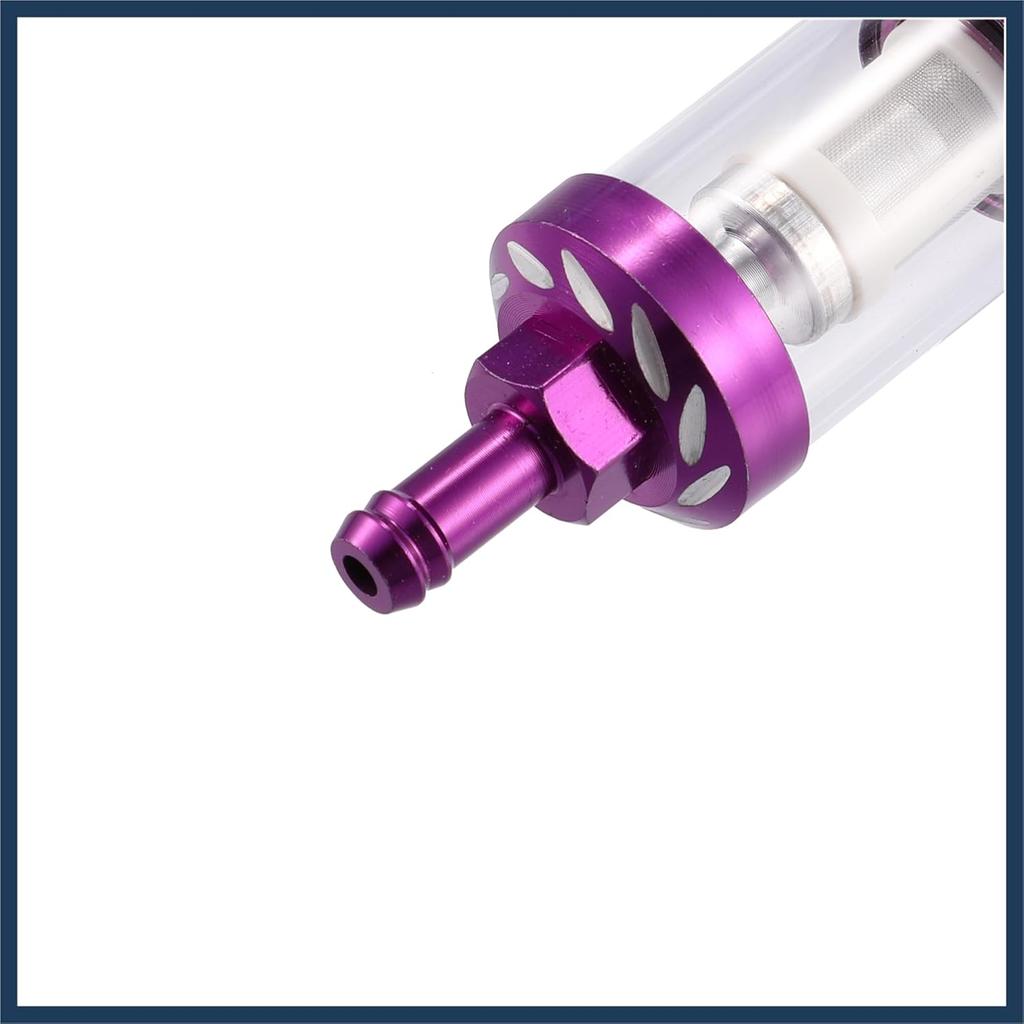 Purple Universal Fuel Filters Engine Inline Gas Fuel Line Filter Replacement for Motorbike ATV Dirt Bike Stylish Design