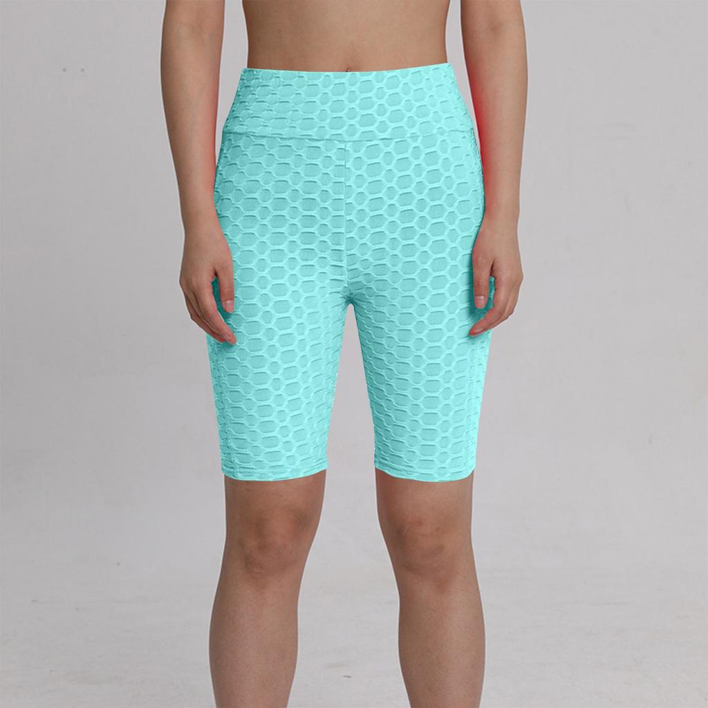 Sexy Caprihosen für Damen, Yoga, Fitness, Pfirsiche, Gesäß, Bubble-Sport-Leggings, keine Taschen