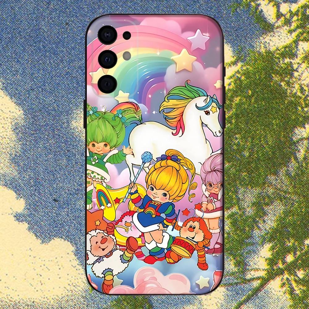 Cute Rainbow B-BriteS Phone Case For Samsung S25,S24,S21,S22,S23,S30,Ultra,S20,Plus,Fe,Lite,Note,10,9,5G Black Cover