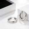 Gold Silver Hoop Earrings Women Minimalist Fashion Stackable Jewelry