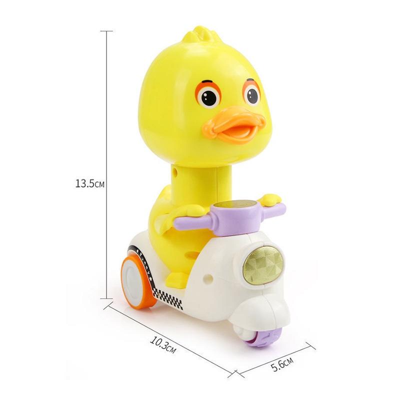 Popular Press Duck Toy Car Animal Shaped Plastic Material Inertial Forward Cartoon Toy