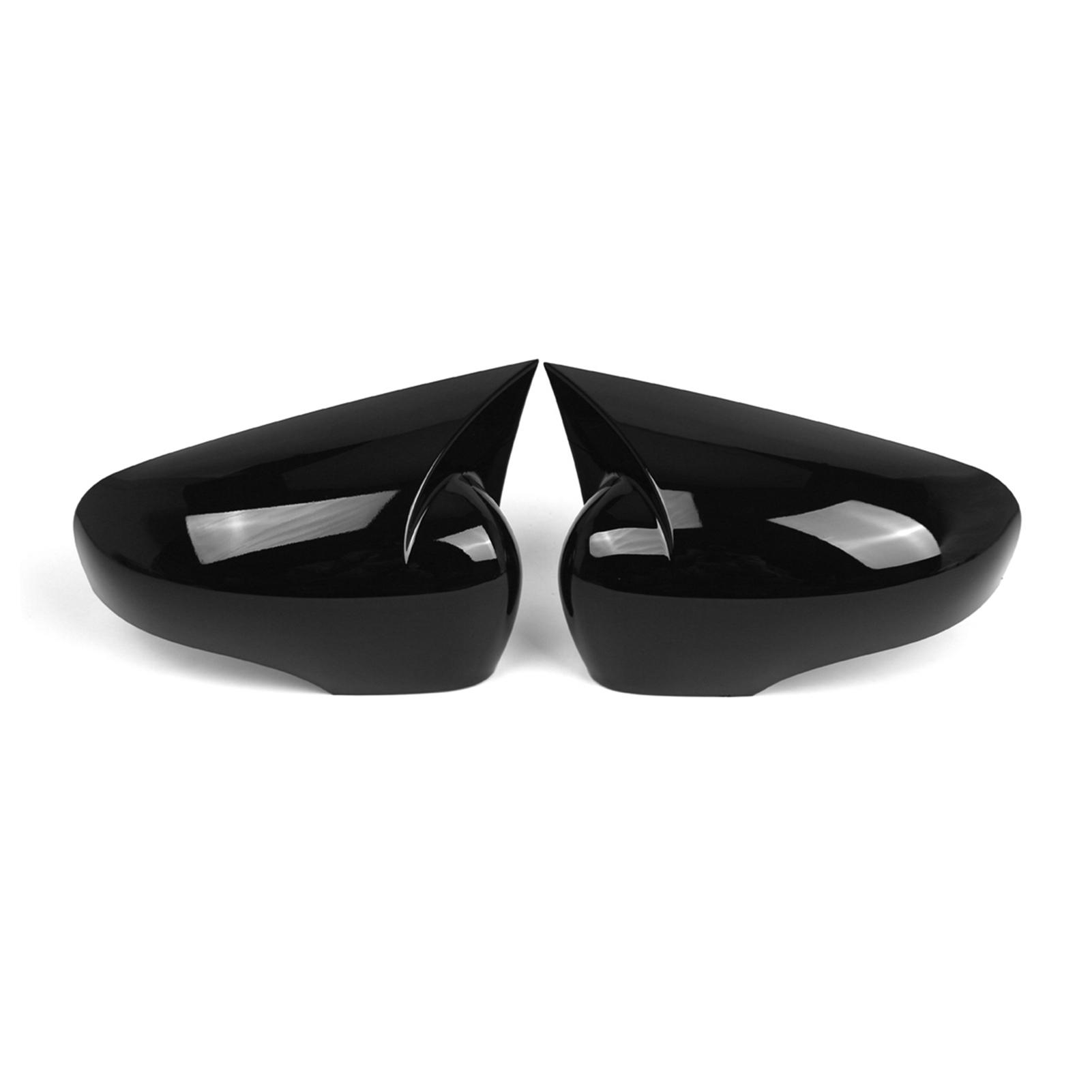 

2pcs Side Mirror Cover Door Wing Mirror Cover Cap Replacement for Clio 4 2012 2019 963735617R 963749835R чёрный