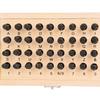 36PCS 5mm Steel Letter & Number Punch Set Alphabet Stamp Die Wooden Box Case