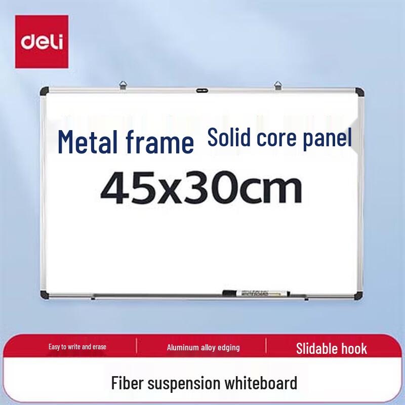 Deli Magnetic Hanging Whiteboard 45x30cm