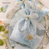 Elegant Satin Wedding Candy Bags and Boxes