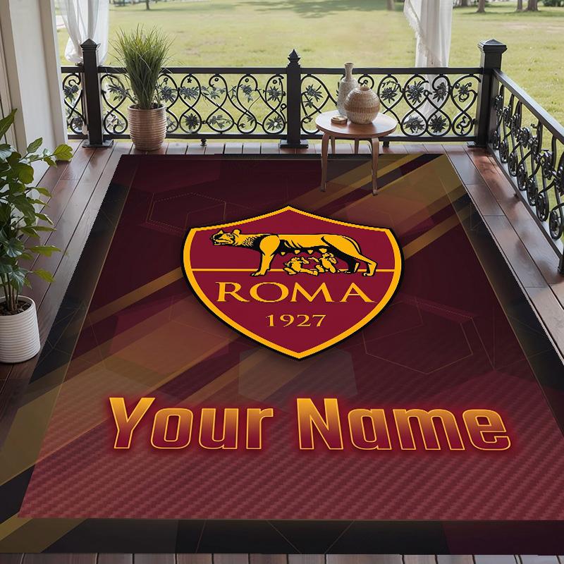 Custom Text Printed Rug AS Roma Non Slip Floor Carpet For Home Room Decor