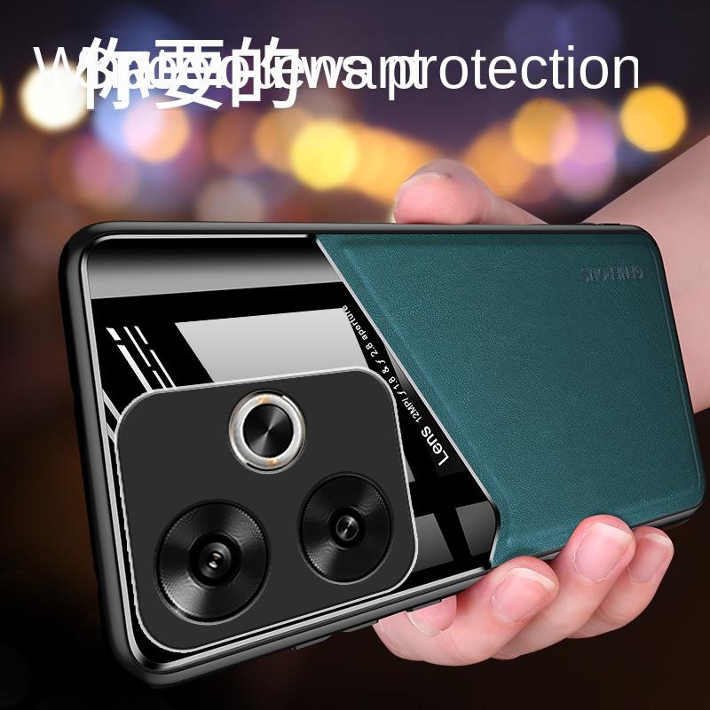 For Xiaomi POCO F6 Pro Case Luxury Soft Leather Texture Magnetic Protective Back Cover Case For Xiaomi POCO F6 F6Pro Phone Shell