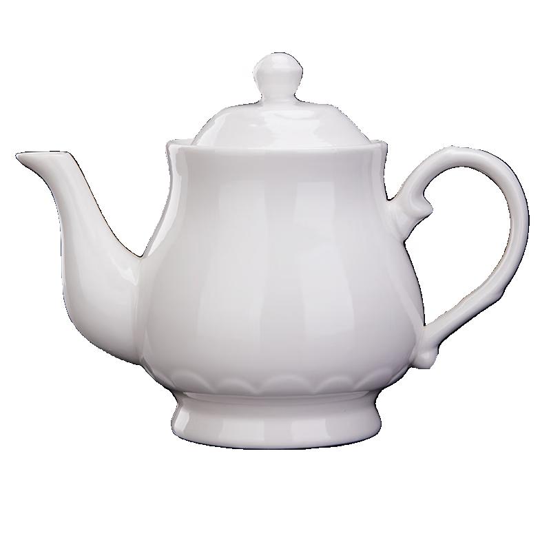 HANYOU Pure White Ceramic Teapot