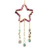 Yousheng Crystals Suncatcher, Hanging Star Sun Catcher with Prisms for Windows, Healing Crystal Wind Chimes Decor for Home, Gift for Christmas