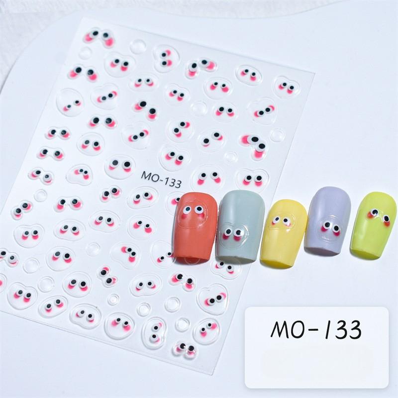 3D Reliefblumen Nagelsticker Kleines Muster Nagelkunst Aufkleber Laser Schmetterling Zubehör Klebeaufkleber DIY Dekorationsaufkleber