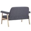 2 Seater Sofa Fabric Dark Grey