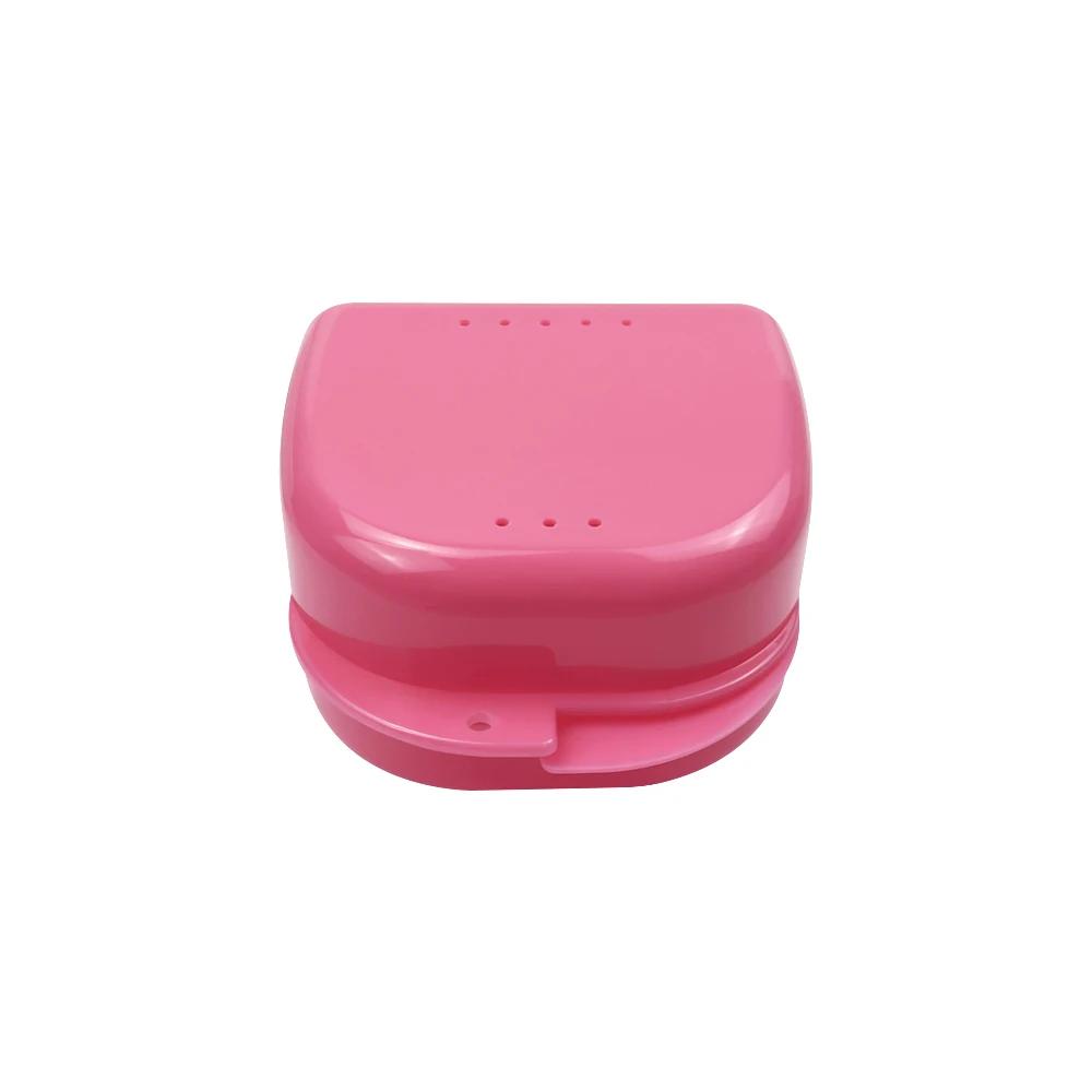 50Pcs Fake Teeth Orthodontic Case Dental Retainer Mouth Guard Denture Storage Plastic Box Oral Hygiene Supplies Organizer