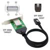 Cablecc Mini SAS Male To Female External Extension Internal Cable with PCBA Low Profile SFF-8087 SFF-8088 Bracket, 50cm, SF-083-36PIN-CC