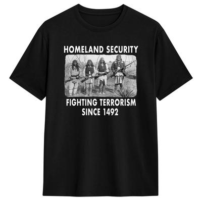 Unisex Womens TShirt Homeland Security Fighting Terrorism T Shirts Harajuku  Summer Tee Shirt Streetwear Cotton Clothing Gift