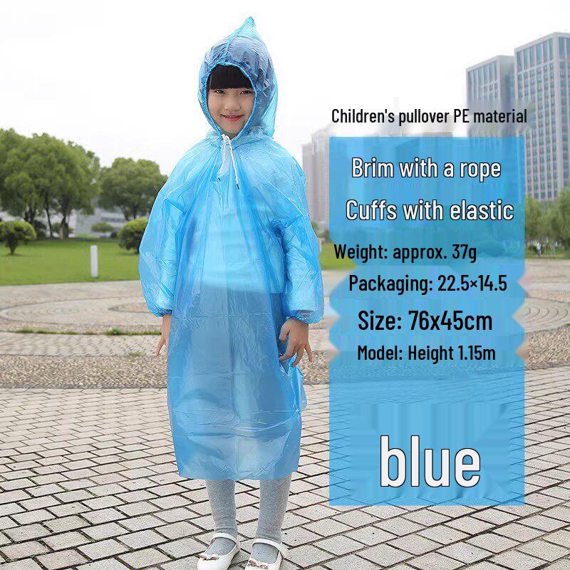 Disposable Kids  Rain Pants with Shoe Covers