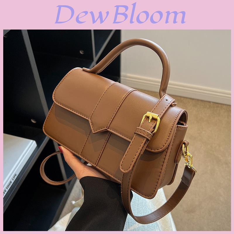 2023 New Pure Color Retro Vintage Delicate Handheld Stylish Embroidery Thread Shoulder Crossbody Square Bag