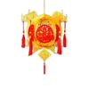Lint/Gold Foil Spring Festival Red Lantern 3D Spring Festival Hanging Pendant  Party