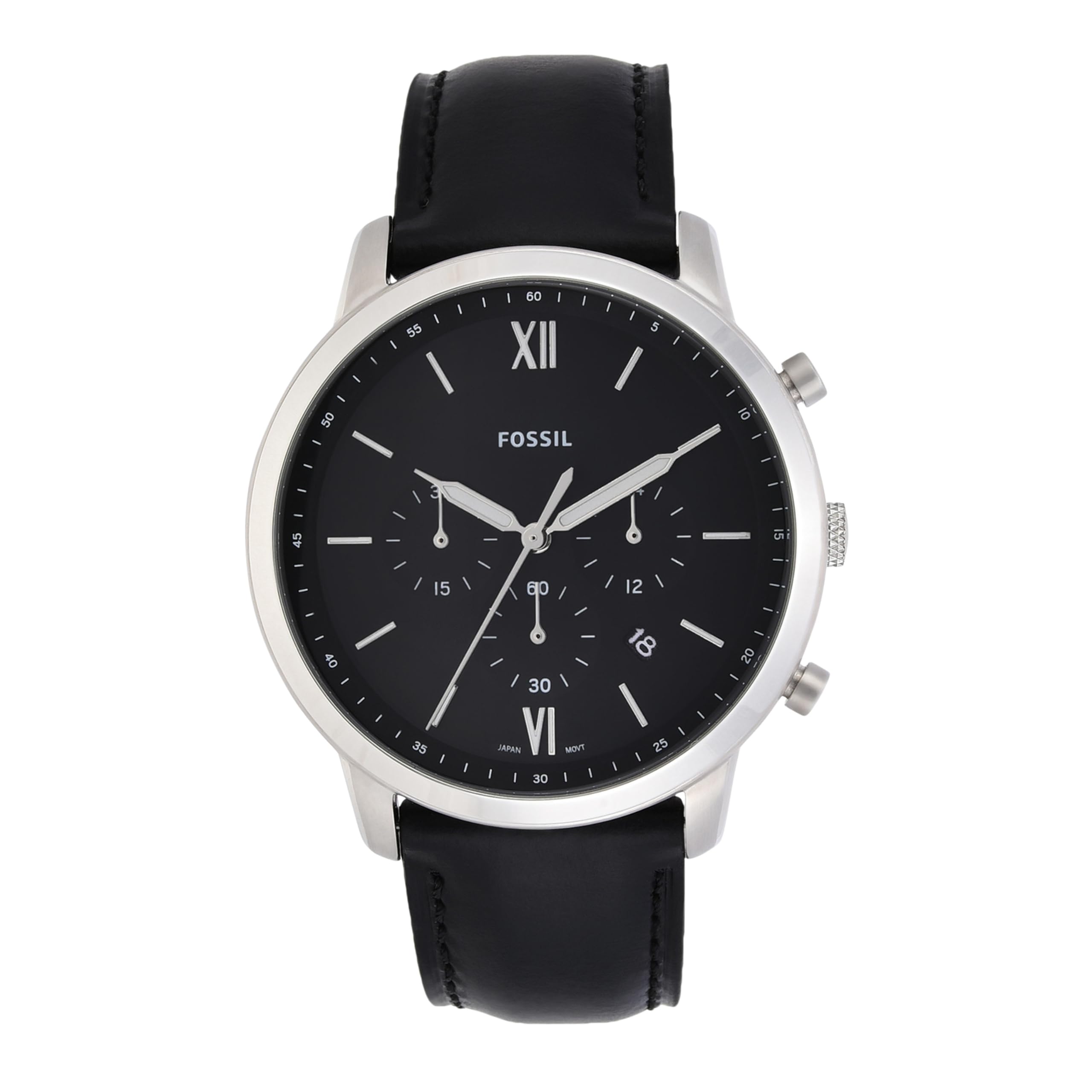 NEUTRA Хронограф Часы из черной кожи